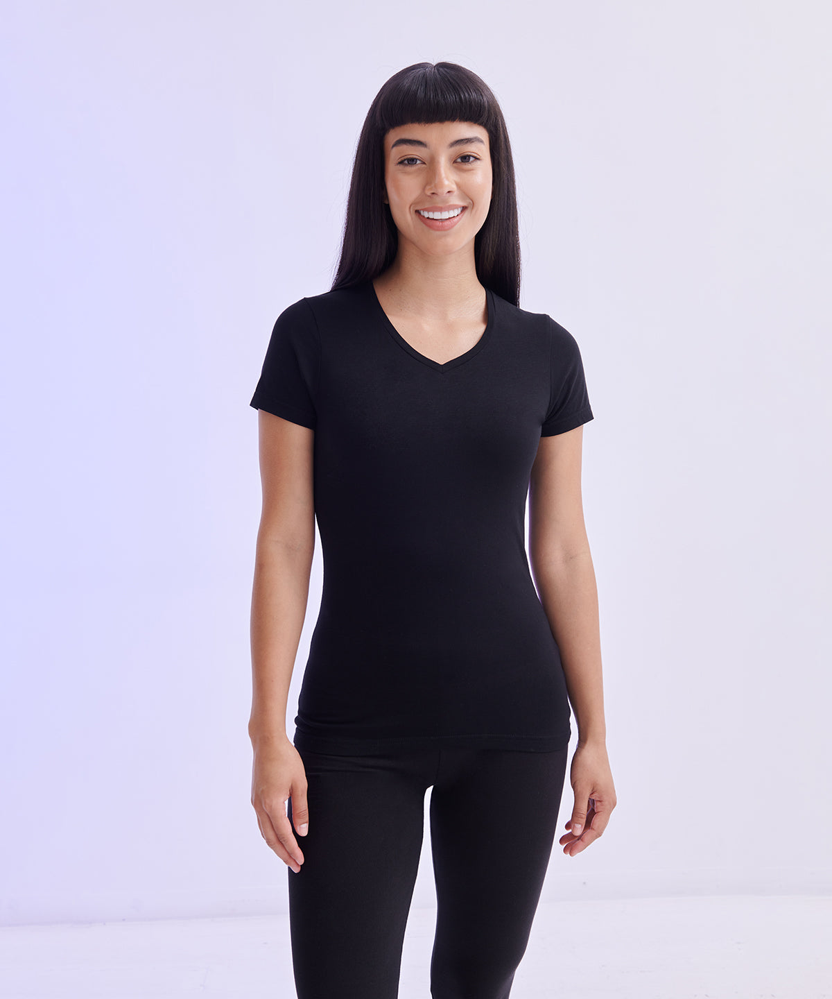 Sf Feel Good Women's Stretch V-Neck T-Shirt