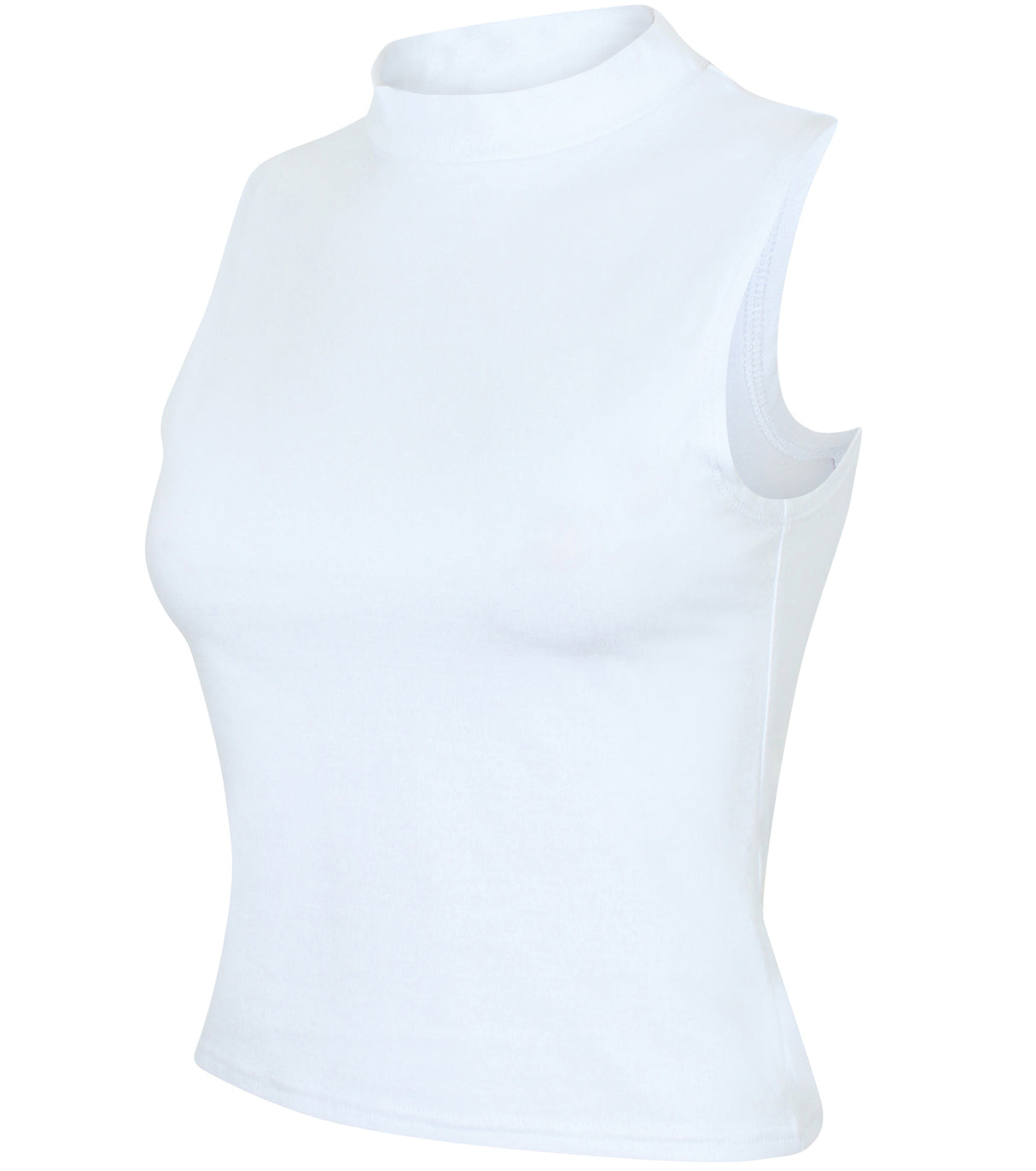 Sf Women's High Neck Crop Vest