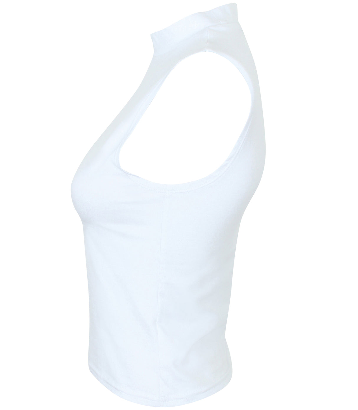 Sf Women's High Neck Crop Vest