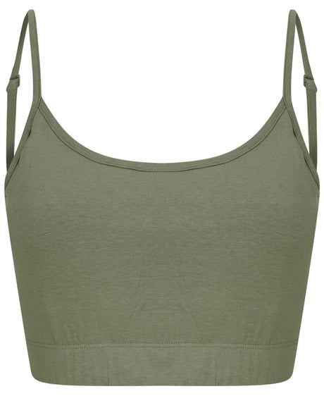 Sf Women's Sustainable Fashion Cropped Cami Top With Adjustable Straps