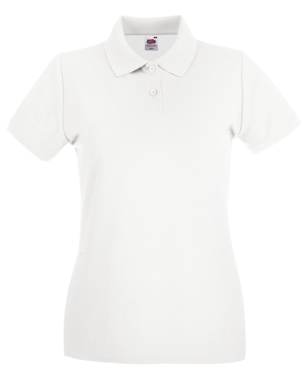 Fruit Of The Loom Women's Premium Polo - White