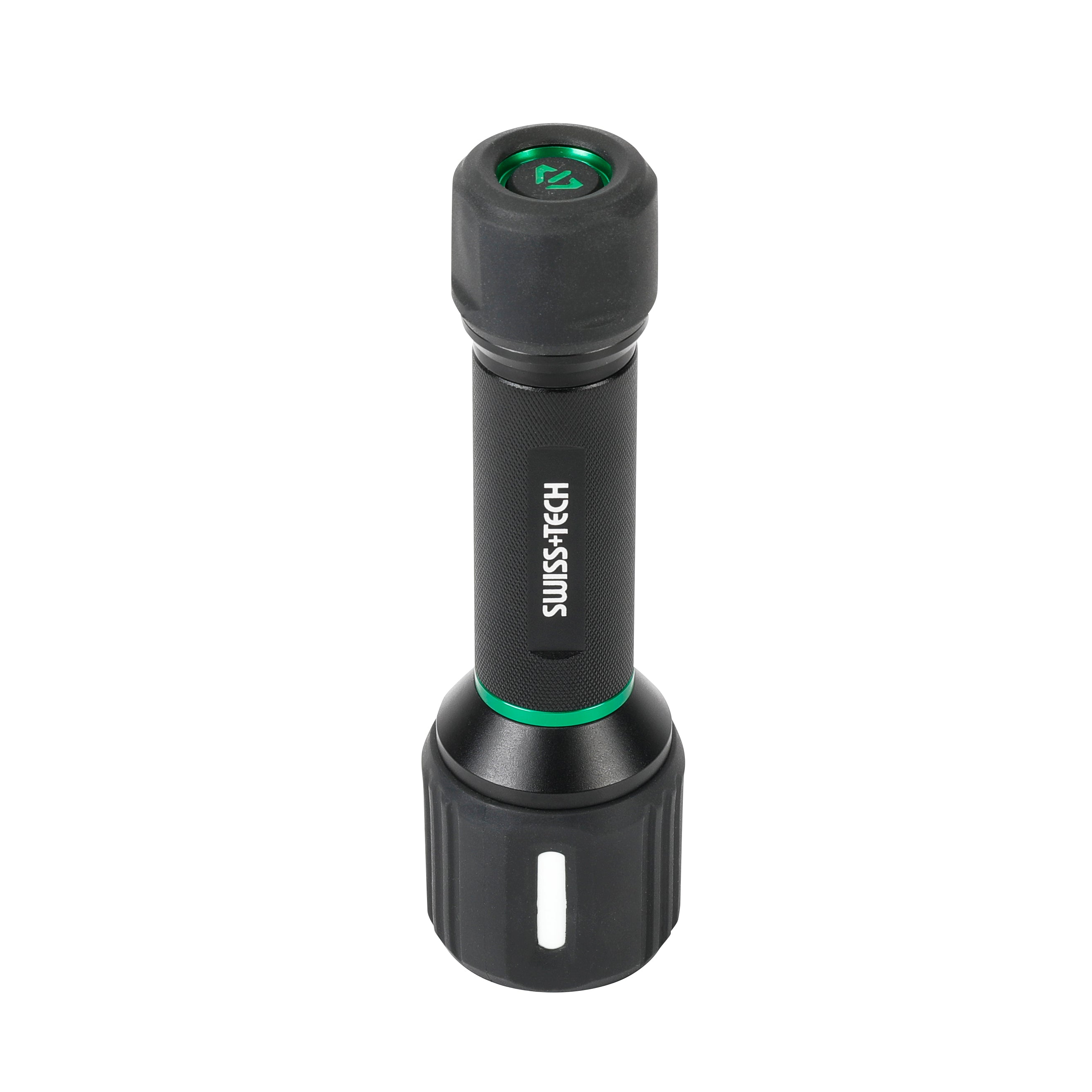 Scruffs Swiss-Tech Dual Power Rechargeable LED Flashlight - 400 Lumens - 3 x AAA or 18650 Battery