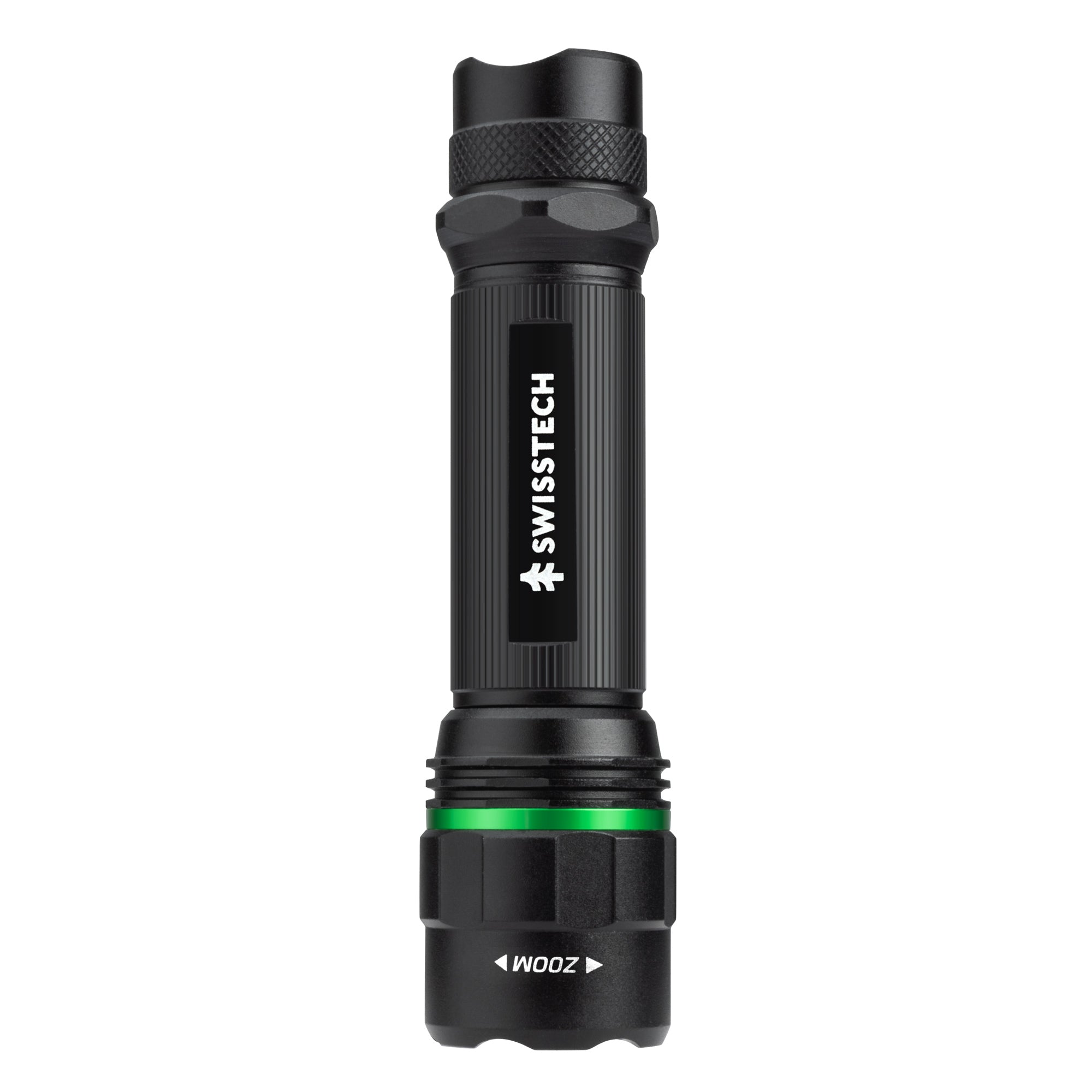 Scruffs Swiss-Tech Rechargeable LED Flashlight - USB Rechargeable Torch - 18650 & 3 x AAA Compatible