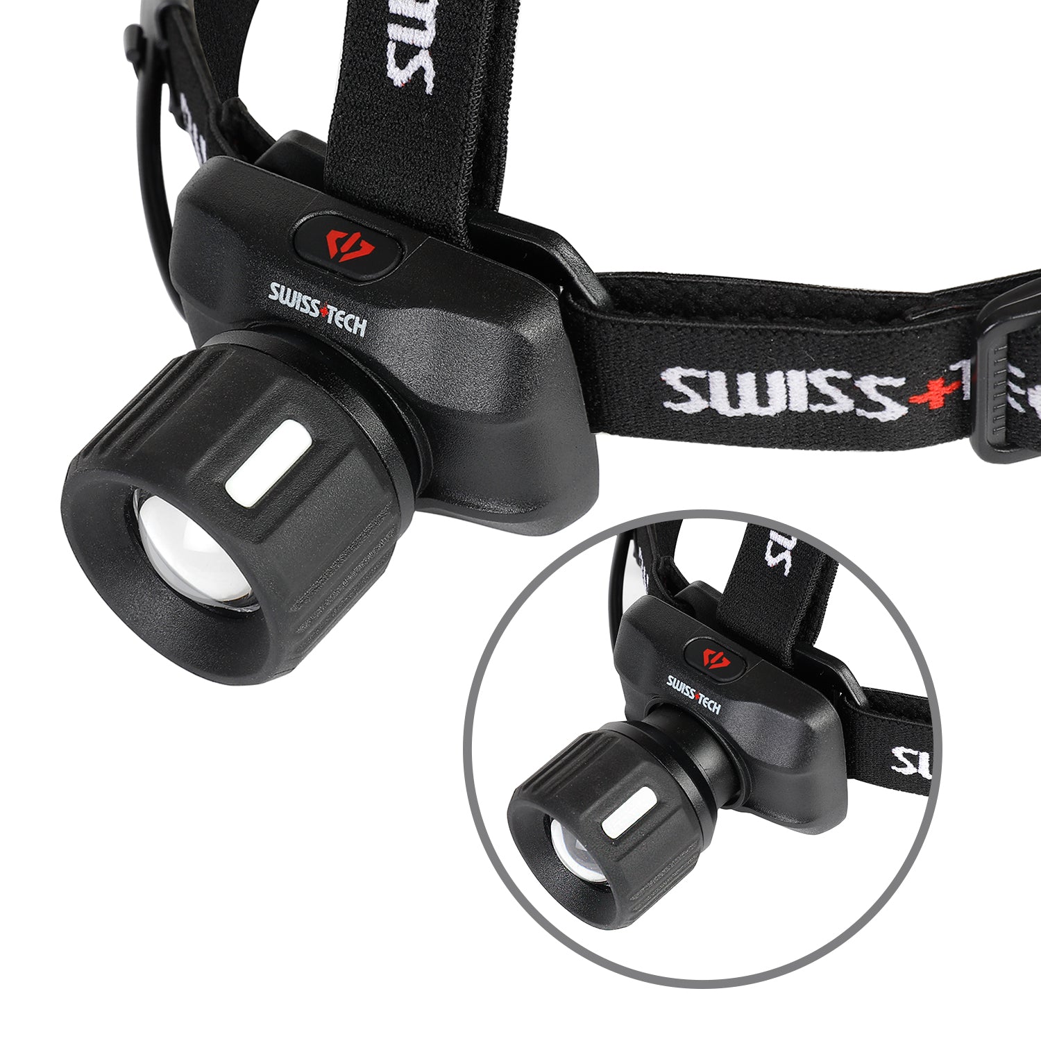 Scruffs Swiss-Tech LED Focus Headlamp - 350 Lumens - 4 x AAA Adjustable Head Torch