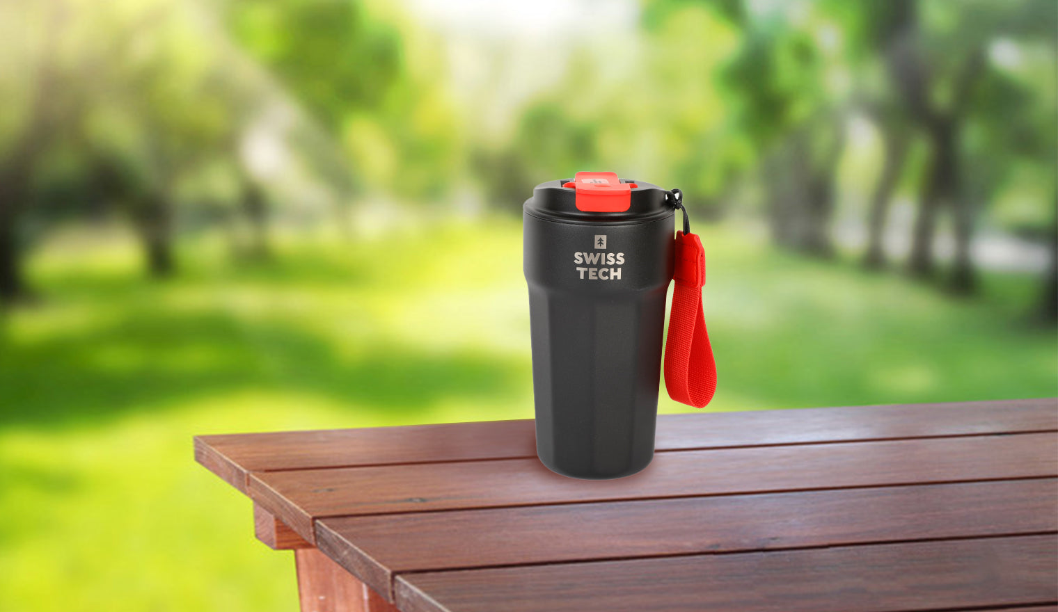 Scruffs Swiss-Tech 500ml Vacuum Insulated Thermal Mug - Stainless Steel Travel Mug