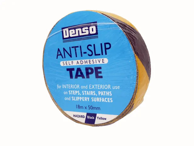 Sylglas Anti-Slip Tape 50mm x 18m Black & Yellow Hazard