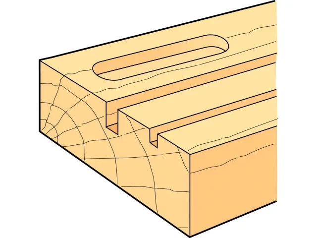 Trend TR12 x 1/4 TCT Two Flute Cutter Long Shank 12 x 19mm