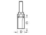 Trend TR29 x 1/4 TCT Shank Mounted Bearing Guided Profiler 12.7 x 25.4mm