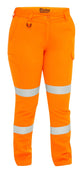 Bisley Womens Taped Hi-Vis Biomotion Cargo Pant #colour_orange