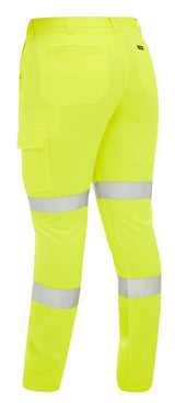 Bisley Womens Taped Hi-Vis Biomotion Cargo Pant #colour_yellow