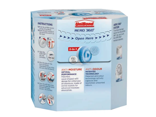 UniBond AERO 360º Moisture Absorber Neutral Refills (Pack 2)