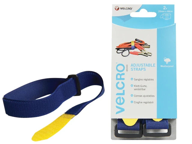 VELCRO® Brand VELCRO® Brand Adjustable Straps (2) 25mm x 46cm Blue