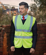 Yoko Hi-Vis 2-Band-And-Braces Waistcoat (Hvw100) - Paramedic Green/Yellow