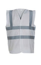 Yoko Hi-Vis 2-Band-And-Braces Waistcoat (Hvw100) - White