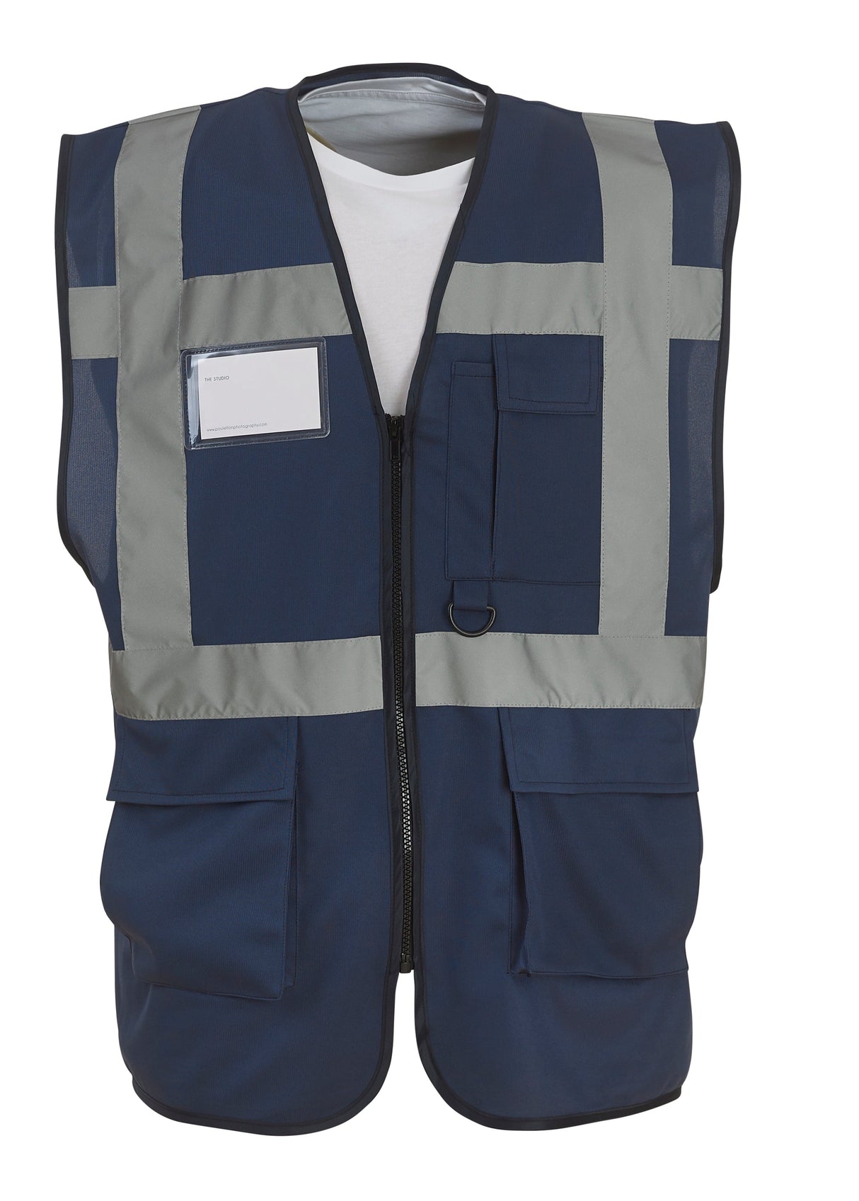 Yoko Multifunctional Executive Hi-Vis Waistcoat (Hvw801) - Navy