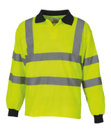 Yoko Hi-Vis Long Sleeve Polo