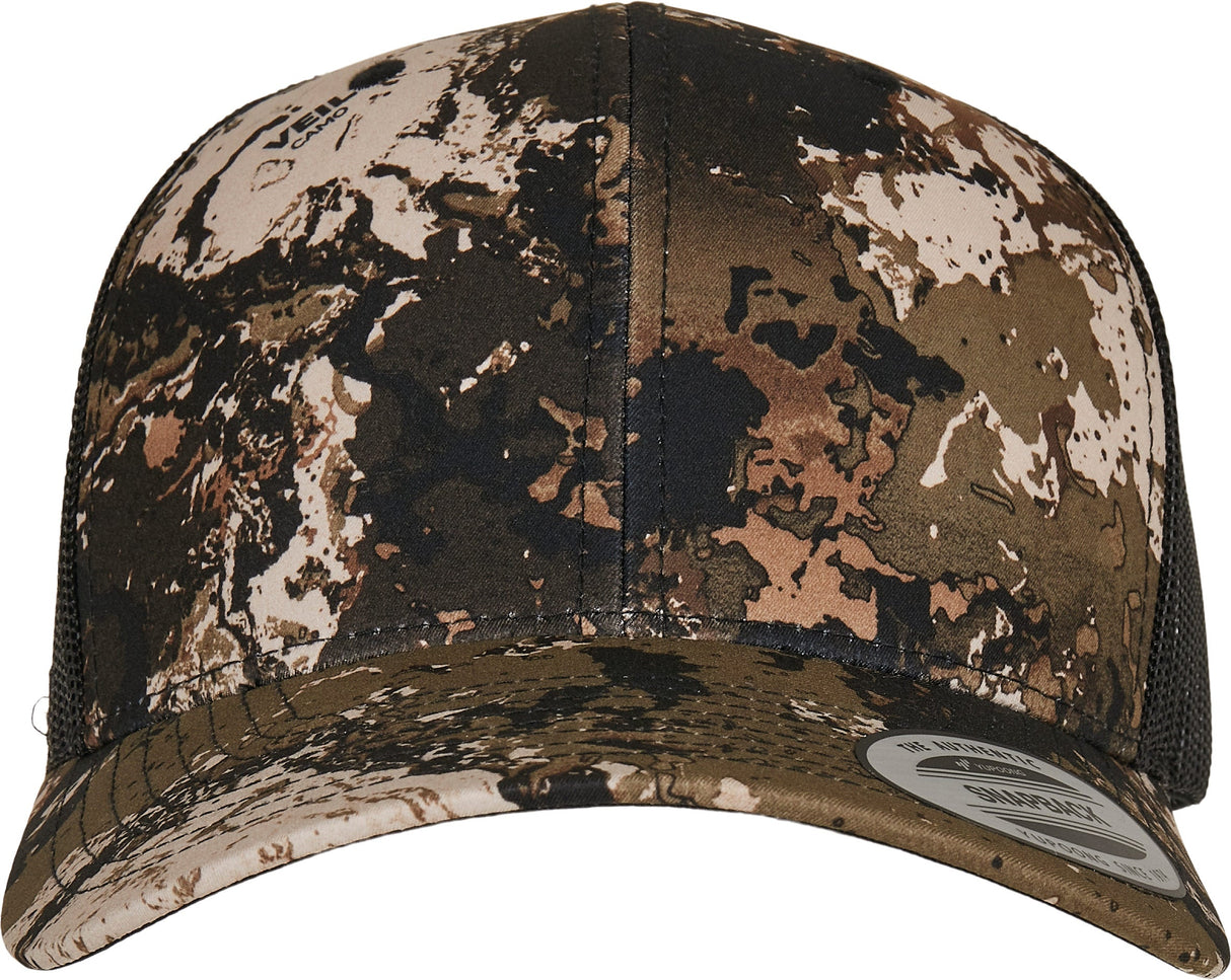 Flexfit By Yupoong Yp Classics® Veil Camo Retro Trucker Cap (6606Vc)