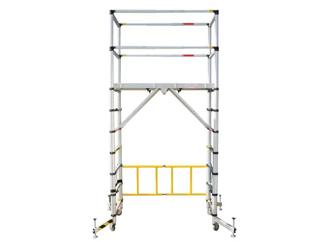 Zarges TT002 Teletower Aluminium Telescopic Scaffold Tower with Toeboards