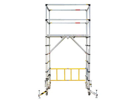 Zarges TT002 Teletower Aluminium Telescopic Scaffold Tower with Toeboards