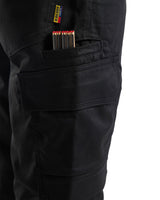 Blaklader Industry Trousers Stretch with Knee Pad Pockets 1448 - Black #colour_black