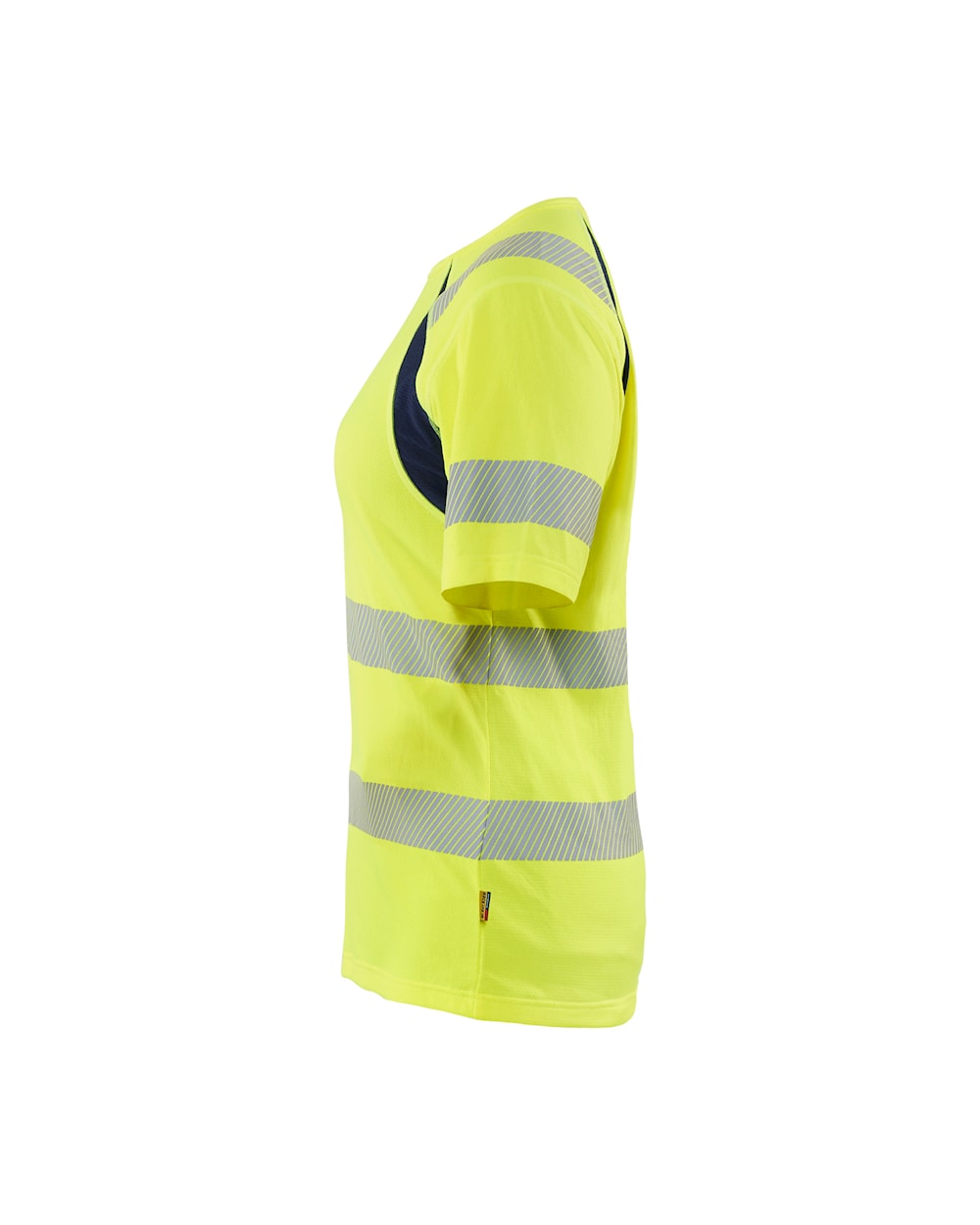 Blaklader T-Shirt Hi-Vis Women 3503 #colour_hi-vis-yellow-navy-blue