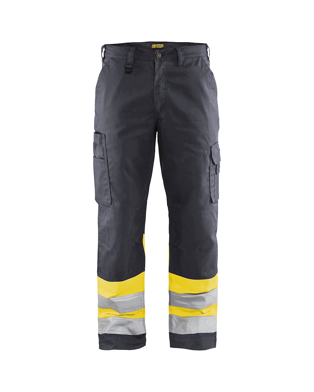 Blaklader Hi-Vis Trousers 1564 - Mid Grey/Hi-Vis Yellow