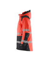 Blaklader Winter Parka Hi-Vis 4457 #colour_red-hi-vis-black