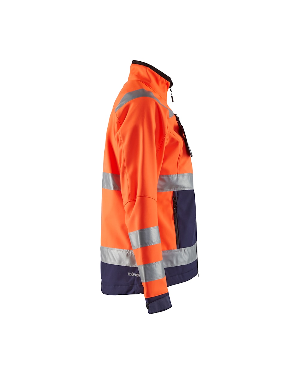 Blaklader Women's Hi-Vis Softshell Jacket 4902 #colour_orange-navy-blue