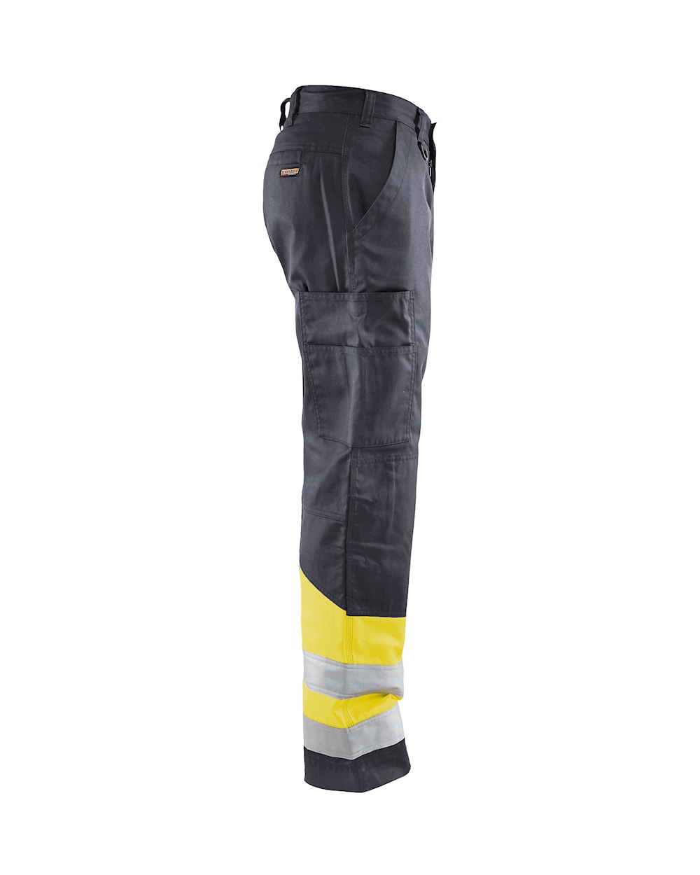 Blaklader Hi-Vis Trousers 1564 - Mid Grey/Hi-Vis Yellow