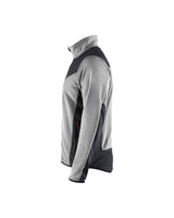 Blaklader Knitted Jacket with Softshell 5942 #colour_grey-melange-black