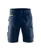 Blaklader Service Shorts 1499 #colour_dark-navy-blue-hi-vis-yellow