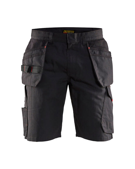 Blaklader Service Shorts with Nailpockets 1494 #colour_black-red