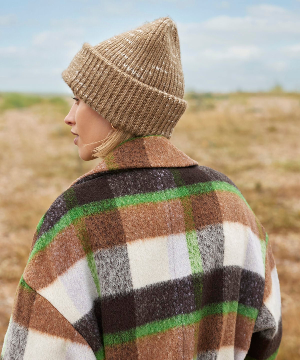 Beechfield B330R Chunky Knit Reverse Patch Beanie