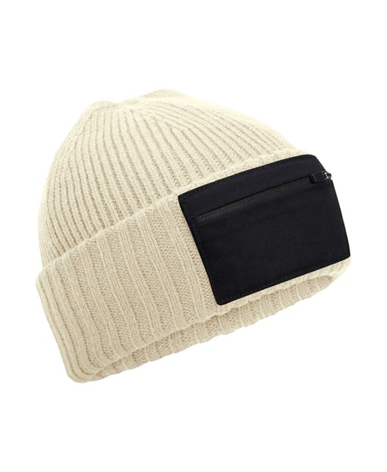 Beechfield B334R Zip Patch Beanie
