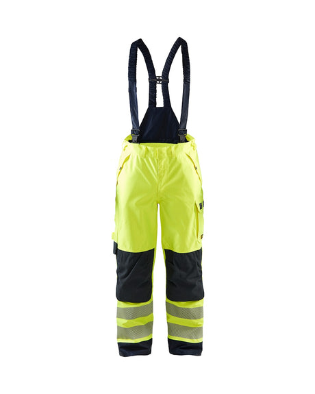 Blaklader Multinorm Shell Trousers 1881 #colour_hi-vis-yellow-navy-blue