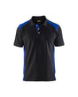 Blaklader Polo Shirt 3324 #colour_black-cornflower-blue