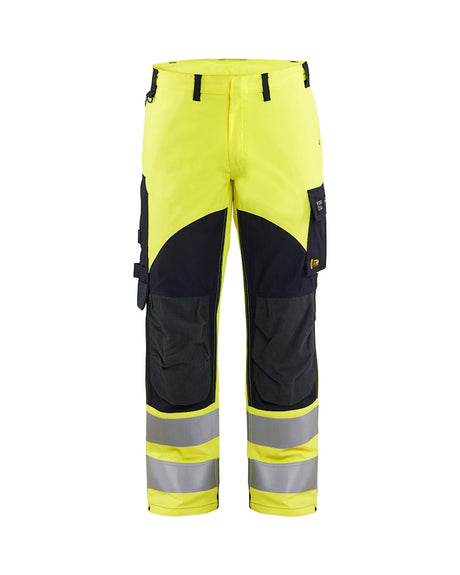 Blaklader Multinorm Inherent Trousers 1588 #colour_hi-vis-yellow-navy-blue