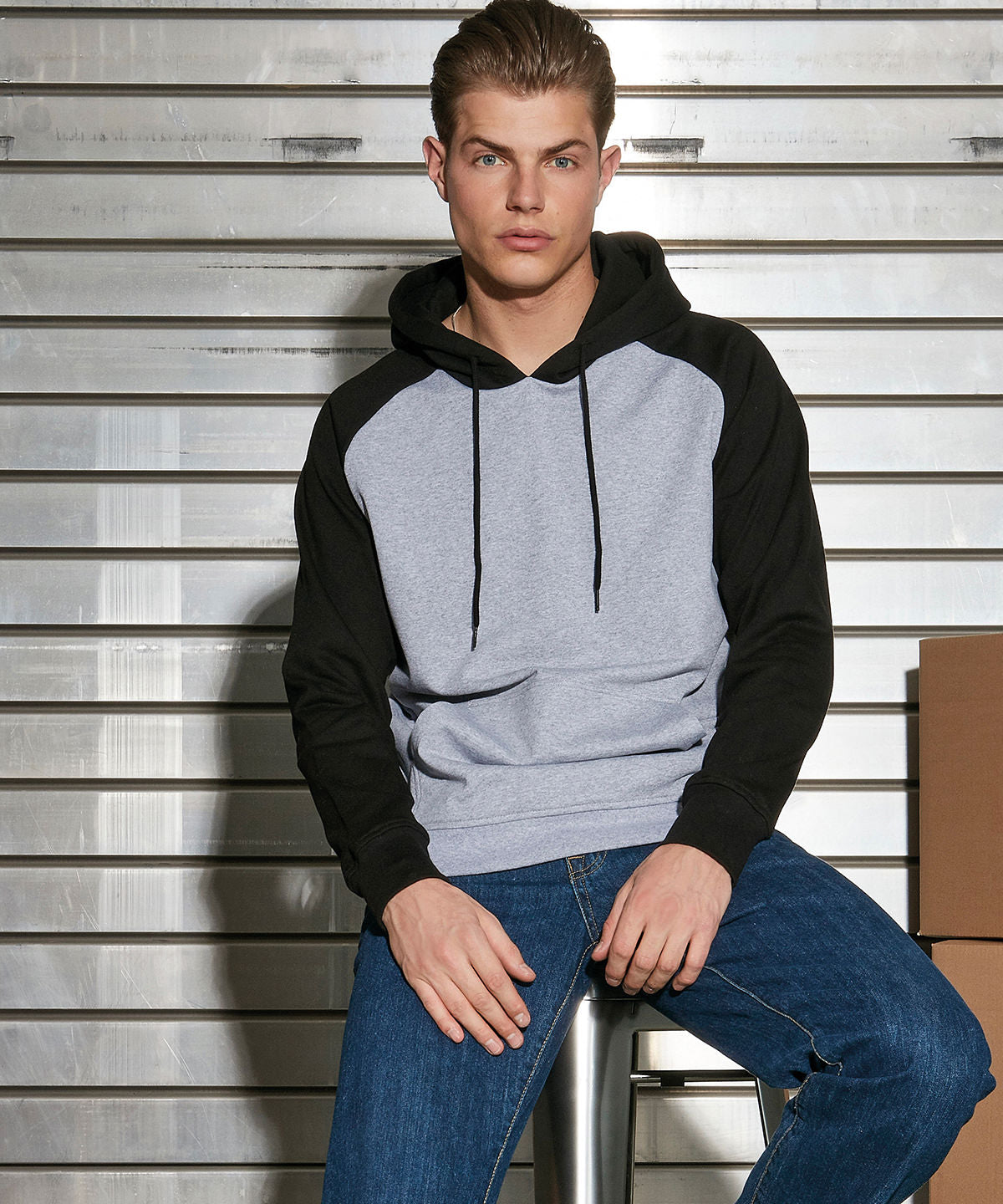 Build Your Brand Basic Basic Raglan Hoodie