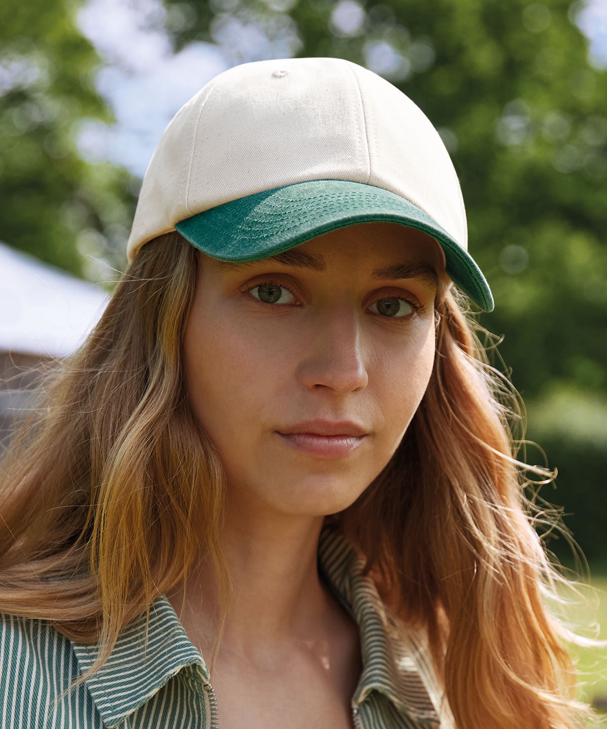 Beechfield BC673 Contrast Peak Low-Profile Vintage Cap