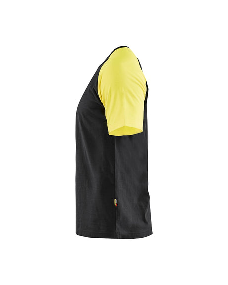 Blaklader T-Shirt 3515 #colour_black-hi-vis-yellow