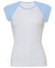 Bella Canvas Baby Rib Cap Sleeve Contrast Raglan T-Shirt