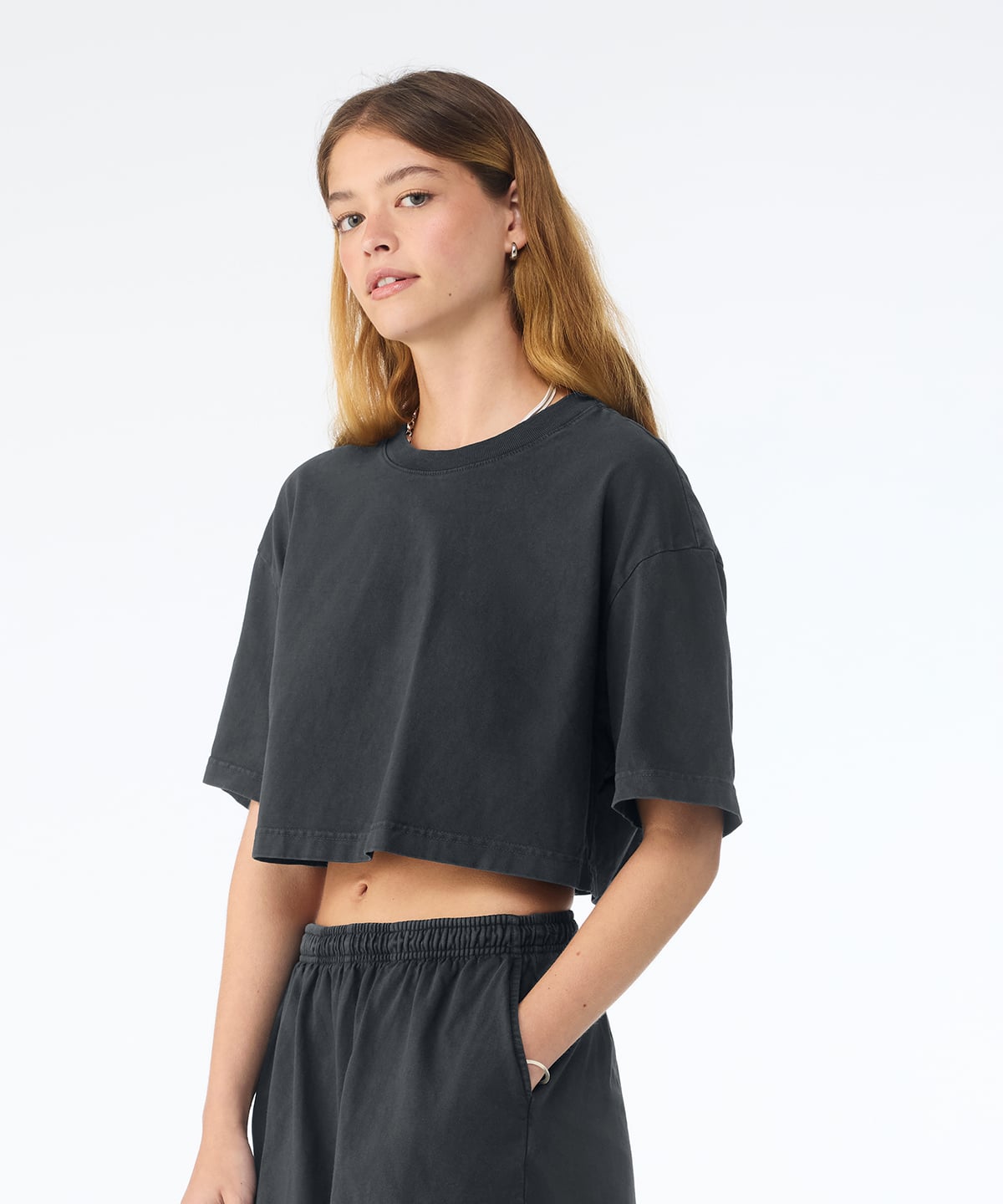 Bella Canvas BE160 Women’s Heavyweight Washed Cropped Tee