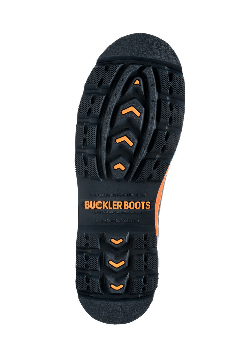 BBZ6000 Safety Wellington Boot - Blue Orange Trim