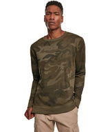 Build Your Brand Camo Crew Neck