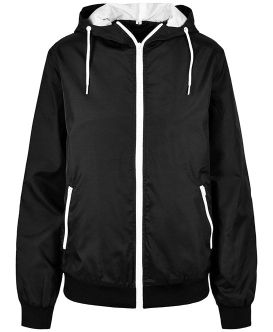 Build Your Brand Women's Two-Tone Tech Windrunner Jacket