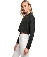 Build Your Brand Women's Terry Cropped Crew