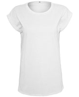 Build Your Brand Women's Organic Extended Shoulder Tee