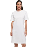 Build Your Brand Women's Organic Oversizes Slit Tee Dress