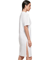 Build Your Brand Women's Organic Oversizes Slit Tee Dress