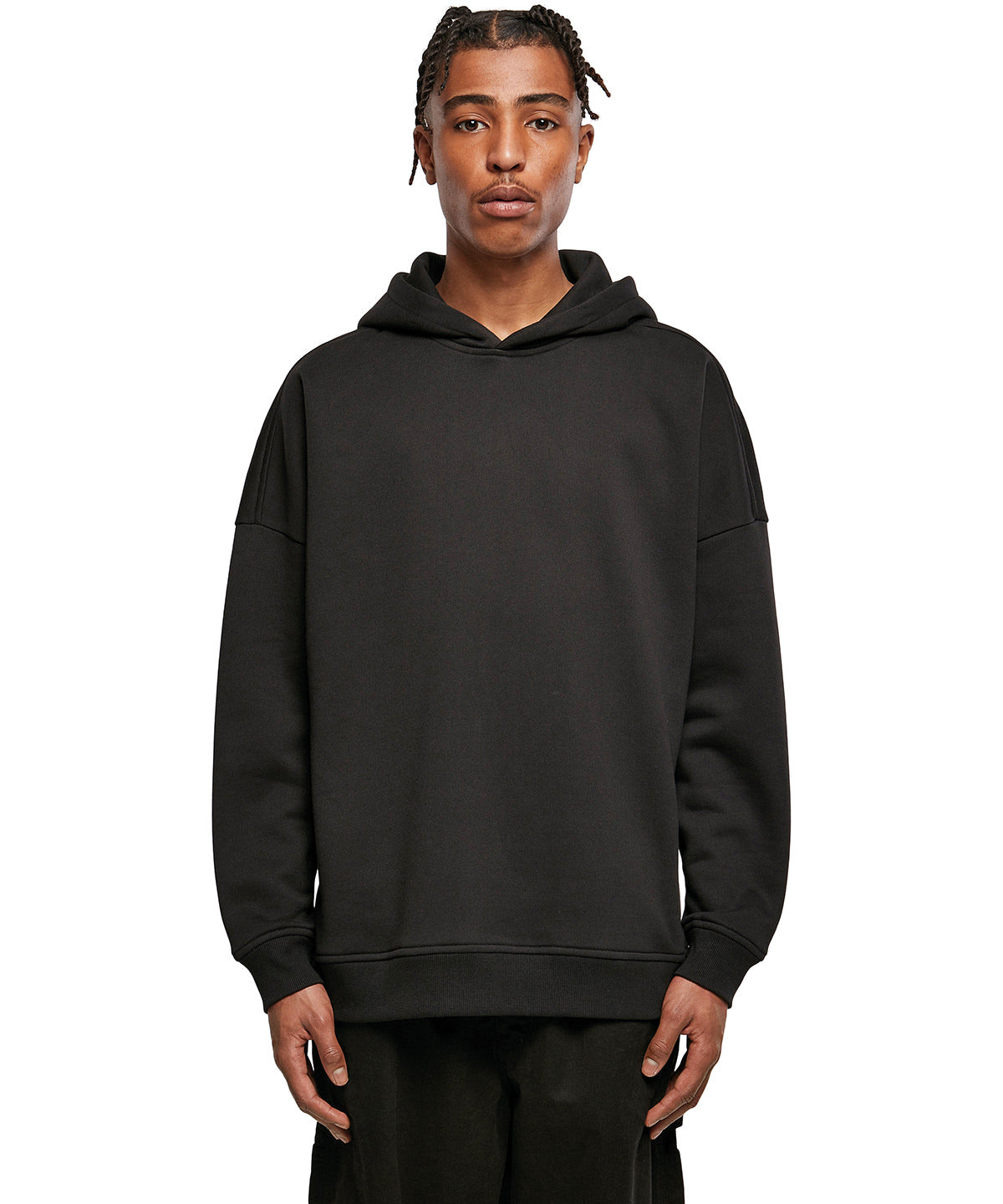 Build Your Brand Oversized Cut-On Sleeve Hoodie